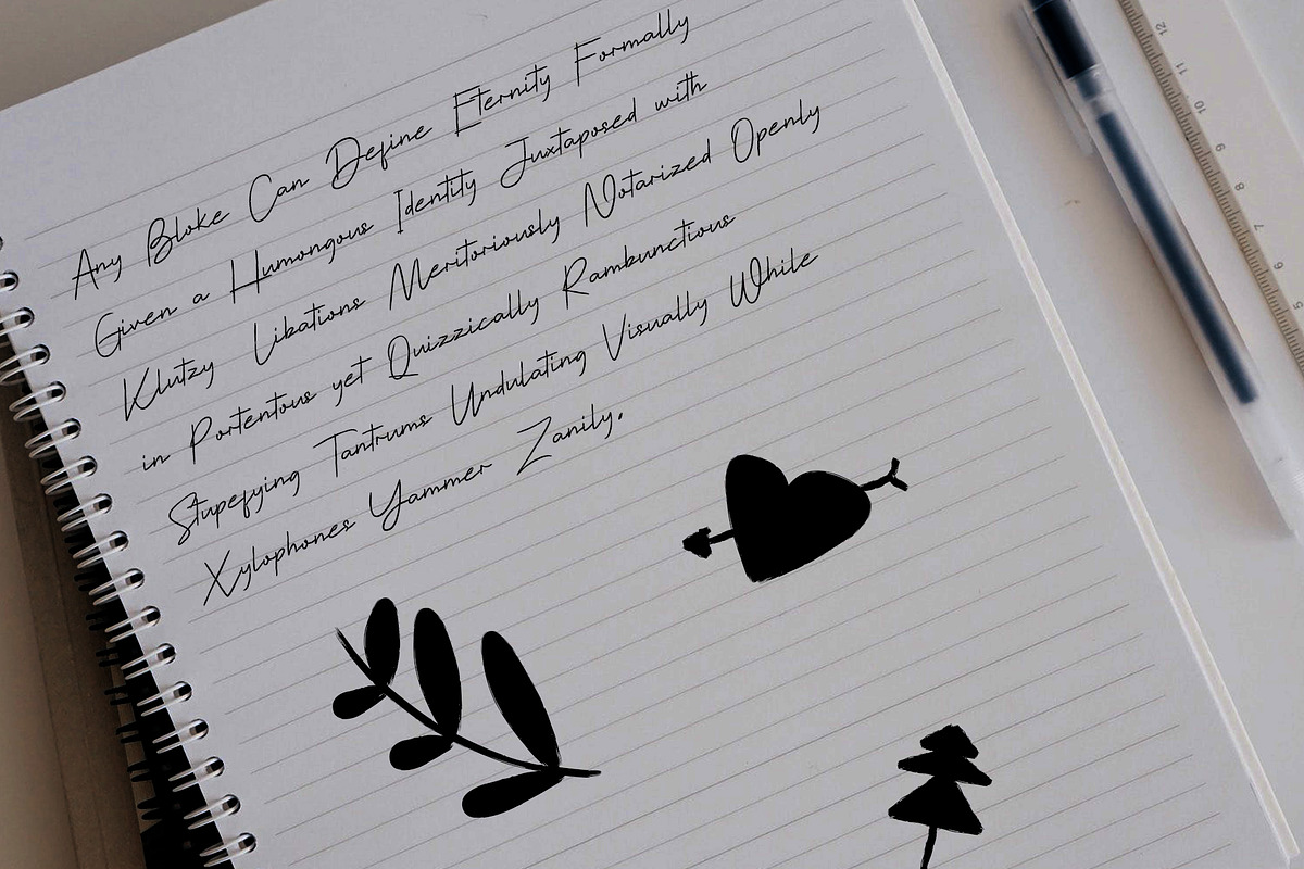 Corethan Font | 4 Fonts + Dingbats, a Handwritten Font by Jadatype.id (Photo 6 of 12)