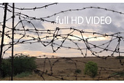 rows of barbed wire against a landsc, a Background Photo by Sharpner (Thumbnail 2 of 2)