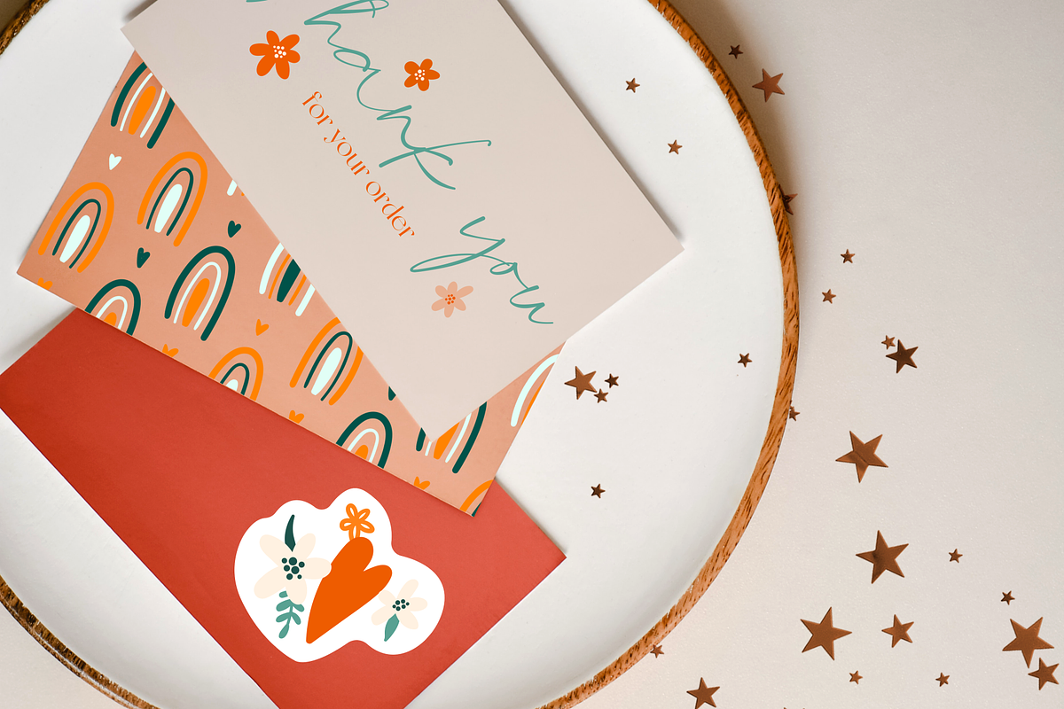 Thank you marketing pack for creator, a Stationery Template by Beauty Drops (Photo 6 of 9)