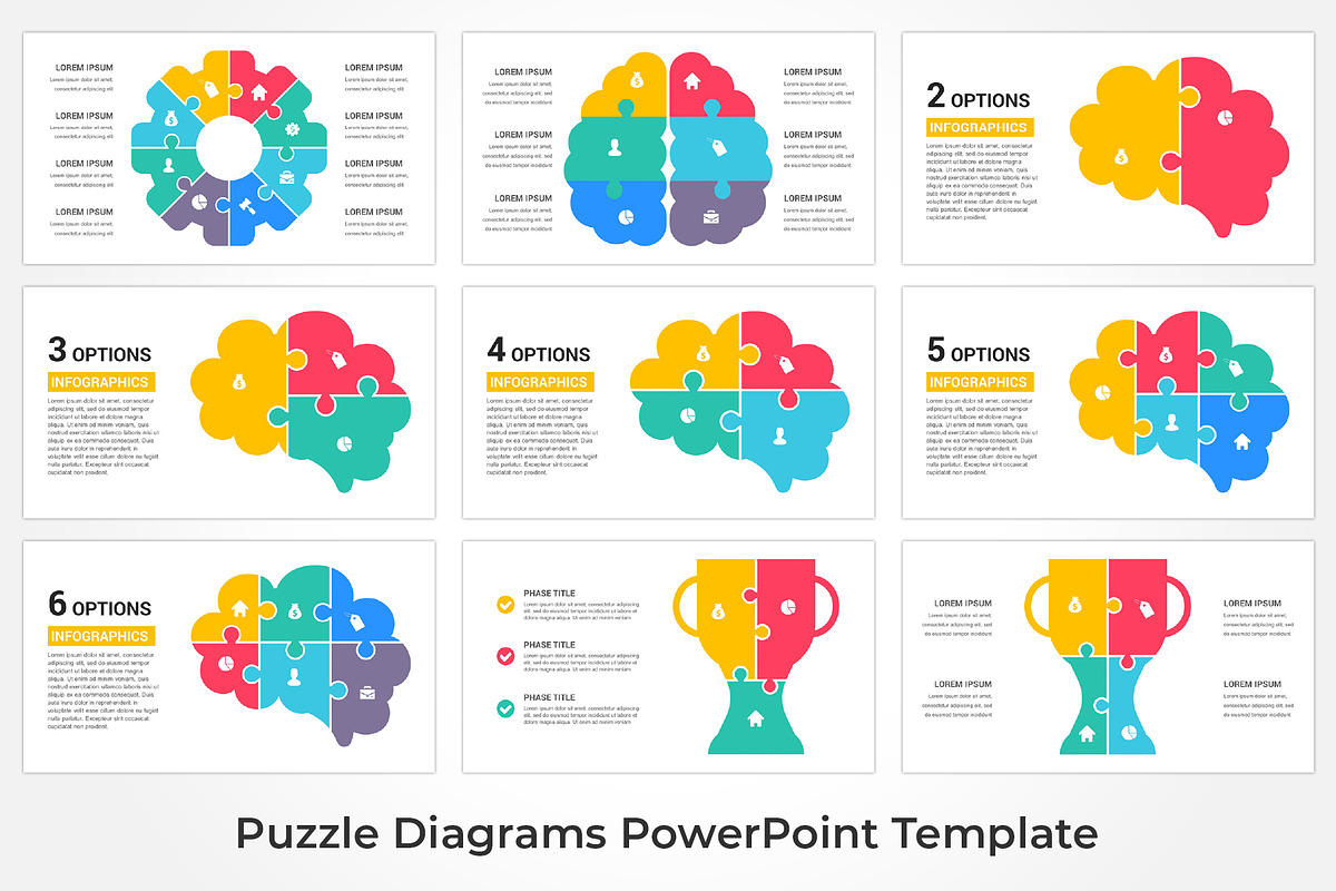 Puzzle Infographics PowerPoint, a Presentation Template by GraphicStan (Photo 9 of 13)