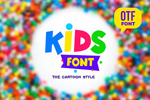 Kids Font otf, a Symbol Font by Vector photo shop
