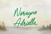 Norayne Adriella Handwritten Script, a Script Font by gracetype_studio (Thumbnail 1 of 12)