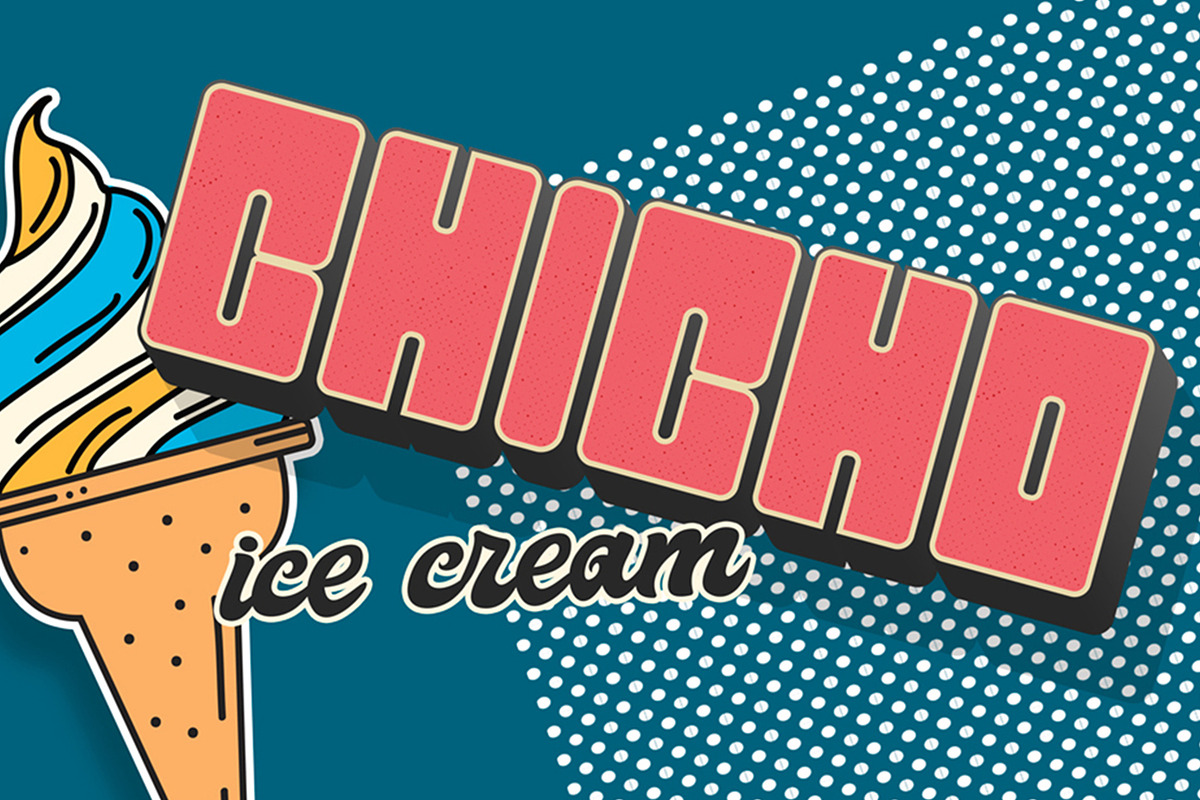 Retroblock | Bold Retro Typeface, a Script Font by rulihoki studio (Photo 4 of 5)