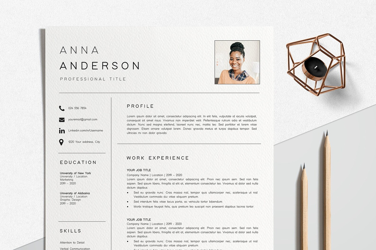 Resume Template CV Professional, a Resume Template by LucaTheme (Photo 1 of 10)