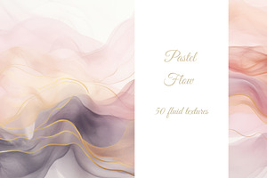 Pastel Fluid Watercolor Textures