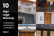 Realistic 3D Sign Logo Mockup, a Mockup by aalfndi (Thumbnail 1 of 13)
