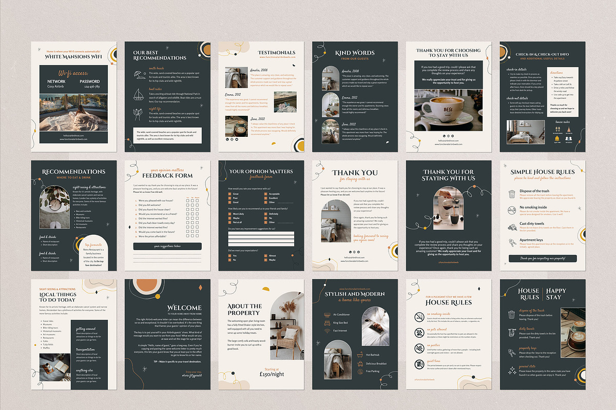 Functional Airbnb Welcome Template, a Presentation Template by Emmart Studio (Photo 6 of 7)