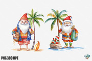 Summer Christmas Santa Claus, an Illustration by Gemstone (Thumbnail 12 of 12)