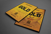 Golden Style Flyer Template, a Flyer Template by Tzochko (Thumbnail 1 of 5)