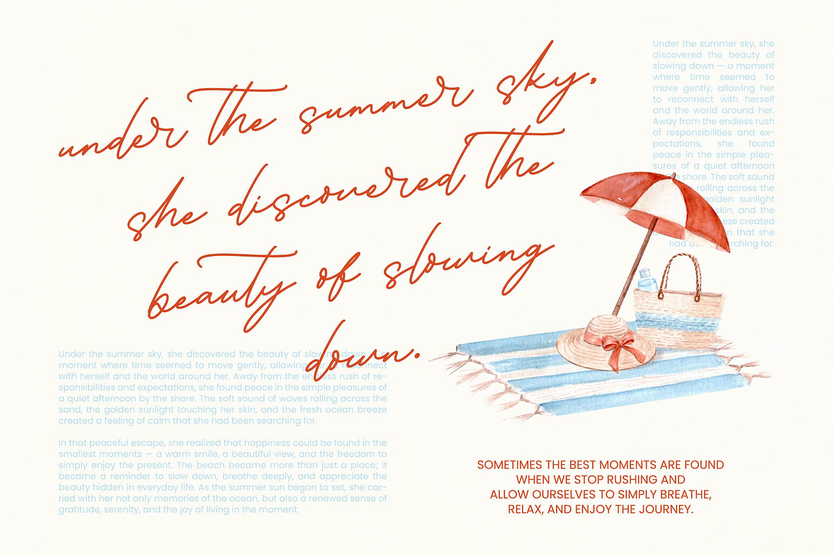 Handwritten Karleina Script Font, a Script Font by Letterena Studios Script (Photo 4 of 10)