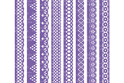 Purple Lace Clipart & Vectors, an Illustration by Amanda Ilkov (Thumbnail 4 of 5)