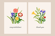 Floral greeting card designs set, a Decorative Illustration by Good Studio (Thumbnail 3 of 6)