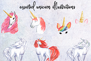 UNICORNS WATERCOLOR DESIGN KIT, an Animal Illustration by Wooly Pronto (Thumbnail 3 of 7)