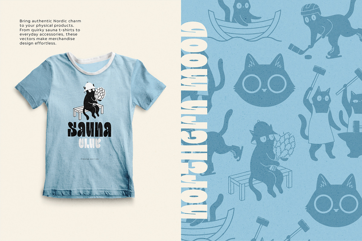 Everyday Nordic Cats Illustrations, an Animal Illustration by helenreveur (Photo 4 of 5)