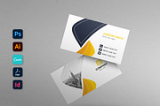 Clean Business Card Canva Template, a Business Card Template by mijli (Thumbnail 1 of 8)