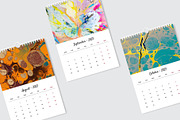 Marbling Art Calendar 2023 InDesign, a Stationery Template by Graphic Fabrica (Thumbnail 6 of 9)