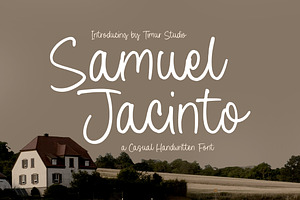 Samuel Jacinto Font, a Handwritten Font by Timurtype