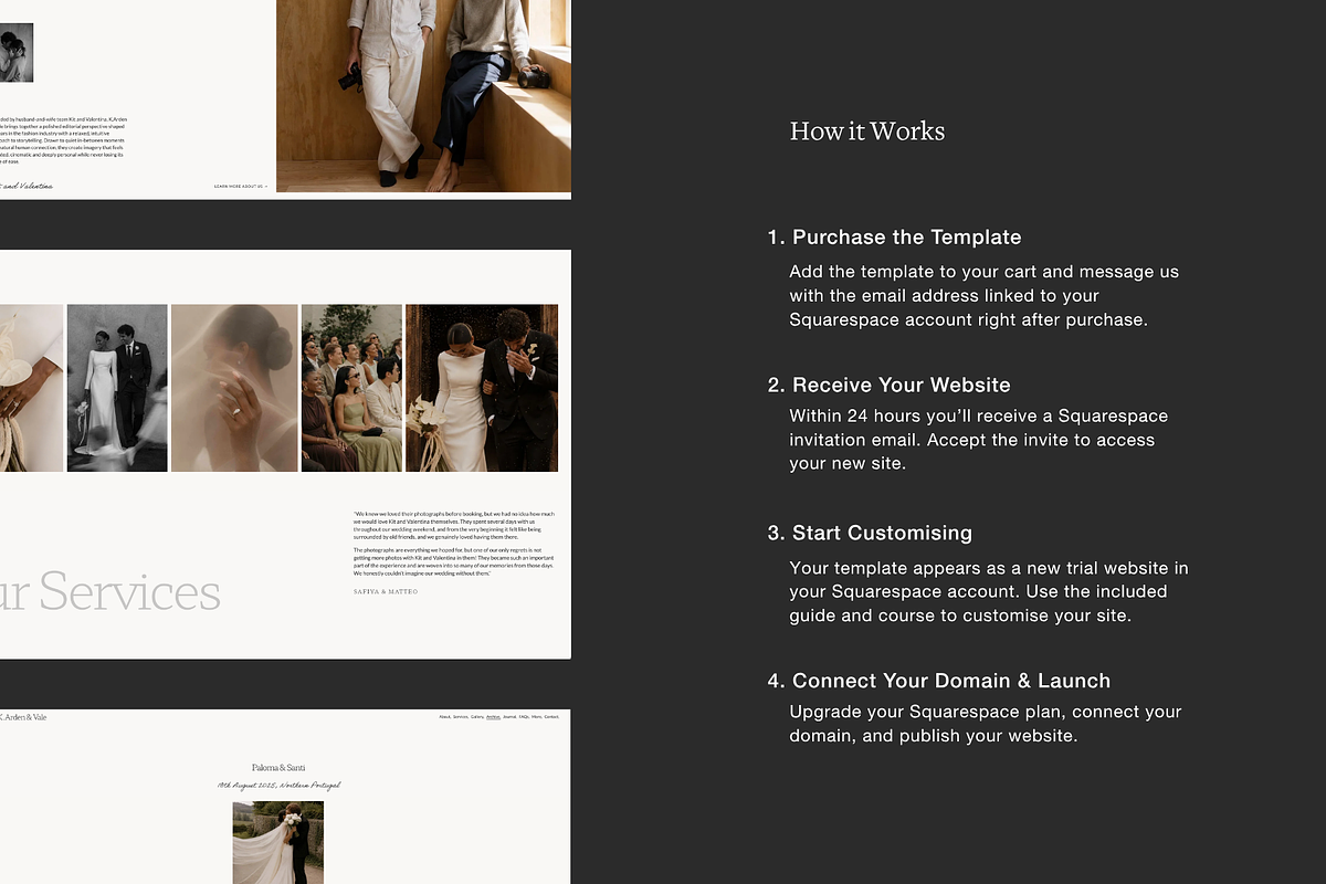 Squarespace Photographer Website, a Squarespace Template by Studio TSM (Photo 12 of 16)