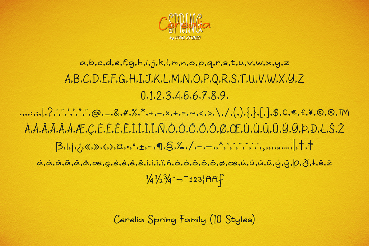 Cerealia Spring Handwritten Font Duo, a Handwritten Font by LTNG STUDIO (Photo 4 of 8)