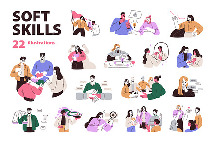 Personality soft skills for business, a Work Illustration by Good Studio