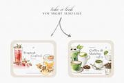 Watercolor Coffee & Stains, a Decorative Illustration by ThaismotaCreativeCo (Thumbnail 7 of 7)