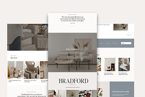 Showit Website Template, Interiors