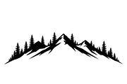 Mountain Pines Silhouette, a Graphic by hafijul (Thumbnail 10 of 17)