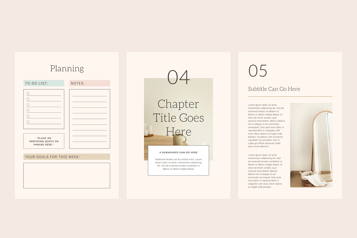 Minimalist Modular Workbook, a Marketing Template by denofdreamers (Photo 4 of 6)