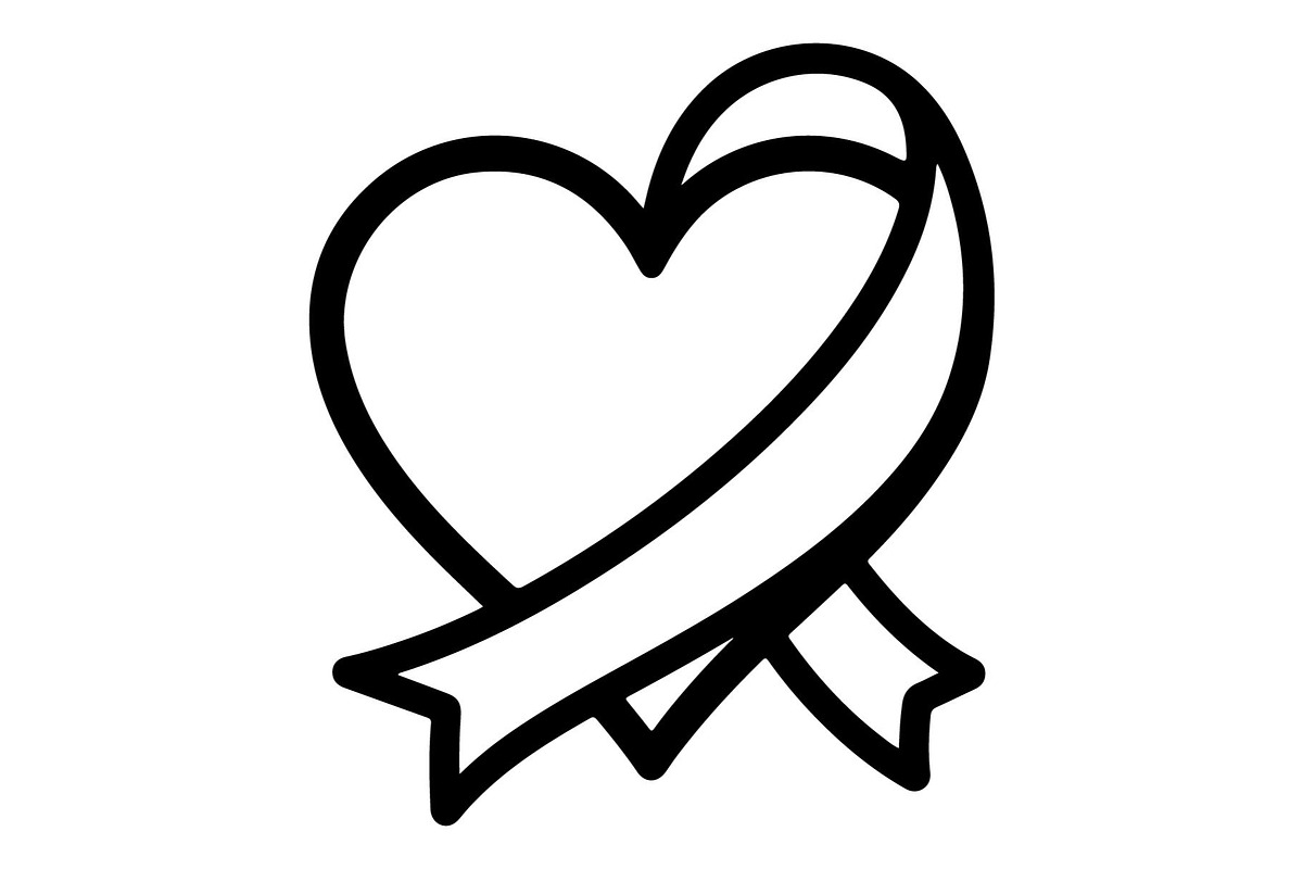 Cancer Awareness Heart Ribbon, an Object Graphic by Gfx_Store (Photo 13 of 16)