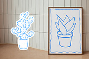 Cactus & Succulent lineart, a Decorative Illustration by Carpet Tapete Pretzel (Thumbnail 6 of 7)