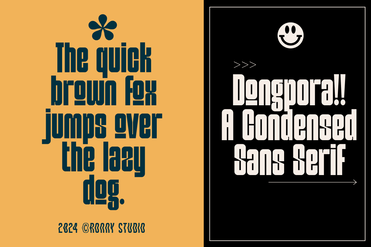 Dongpora Bold & Condensed Sans Serif, a Sans Serif Font by Ronny Studio (Photo 4 of 9)