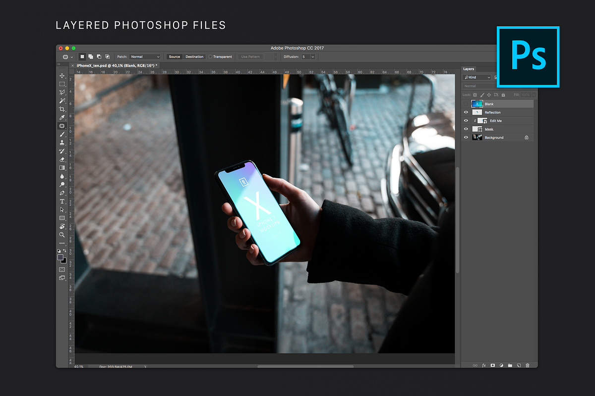iPhone X Mockups, an iPhone Mockup by North&Nano (Photo 3 of 6)