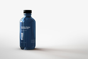 Cosmetics Medical Bottle Mock-Up