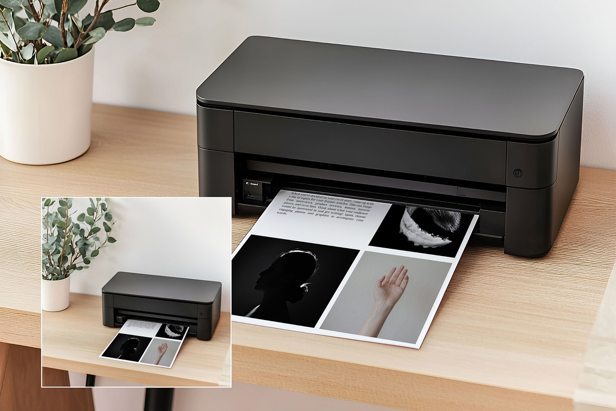 Scandi A4 Printer Mockup PR-SC-01, a Books & Magazine Mockup by Callistemon Creative (Photo 5 of 8)