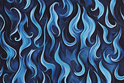 Blue Flame Leather | Fiery Blue, a Pattern Graphic by Printable Treasure (Thumbnail 7 of 7)