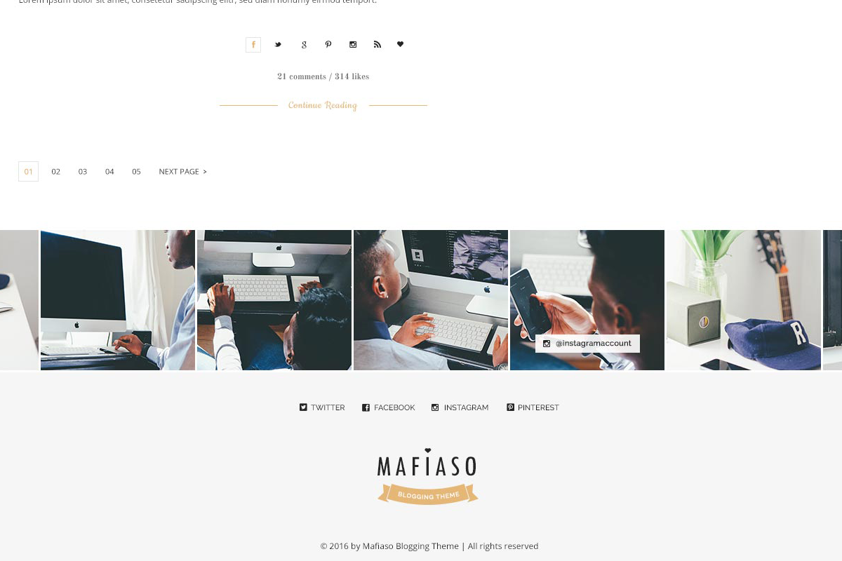 Mafiaso - Blog PSD Template, a Websites & App Template by FlyTemplates.com (Photo 8 of 8)