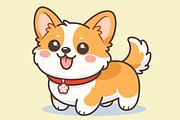 Cute Kawaii Corgi Dog Cartoon, an Animal Illustration by Artpon Illustration (Thumbnail 3 of 3)