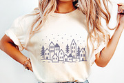 Minimalist Winter Village PNG, Hand, an Illustration by SharpMarketplace (Thumbnail 2 of 9)