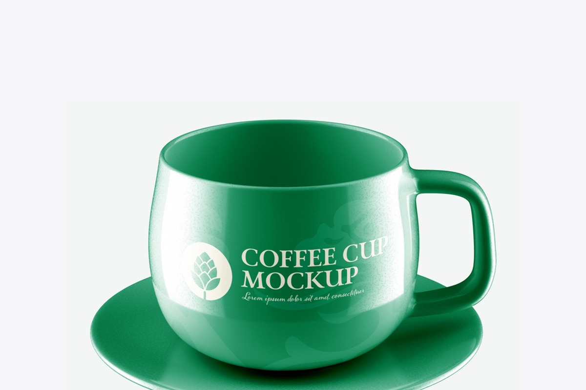 Ceramic Coffee Cup Mockup, an Advertising Mockup by OneVectorStock (Photo 3 of 16)