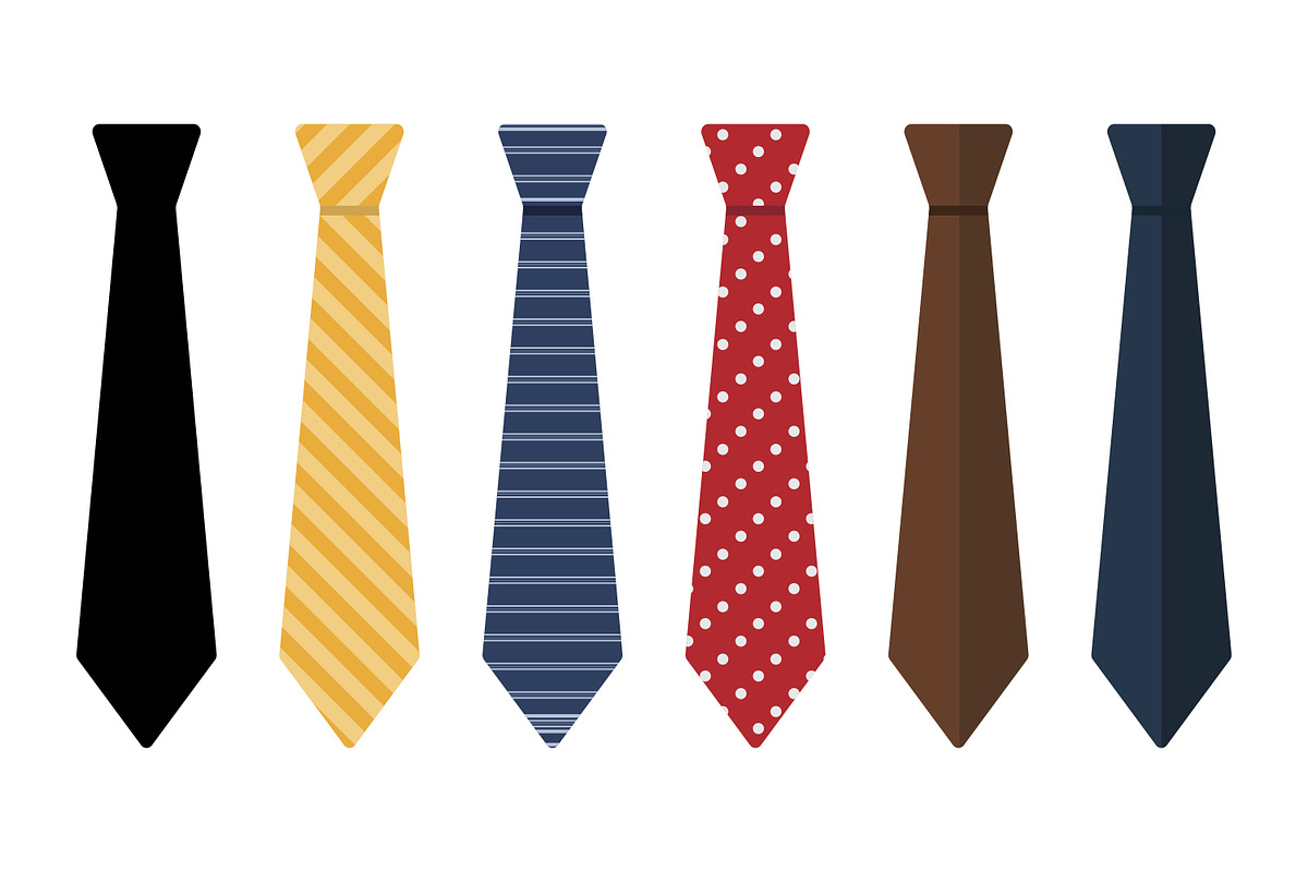 Colorful tie collection, an Object Illustration by Saba Vector