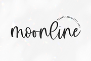 Moonline | Handwritten Script Font, a Script Font by KA Designs (Thumbnail 1 of 19)