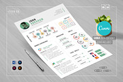 Info-graphic Resume/CV, a Resume Template by White Graphic (Thumbnail 3 of 4)