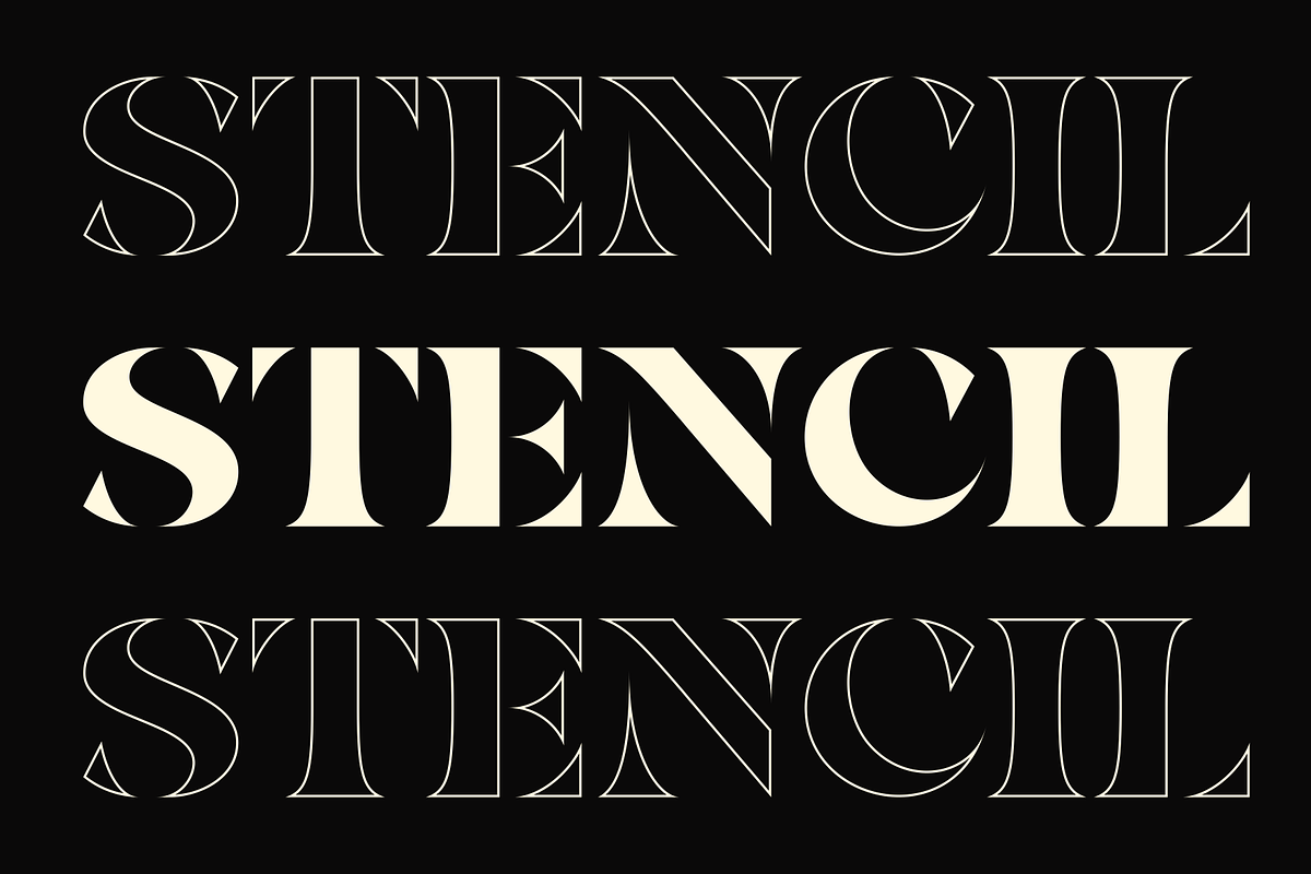 Nolex - Serif Stencil Font Display, a Serif Font by MaikoHatta (Photo 7 of 8)