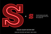 Neon Red Font, a Font by Font Craft Studio (Thumbnail 4 of 4)