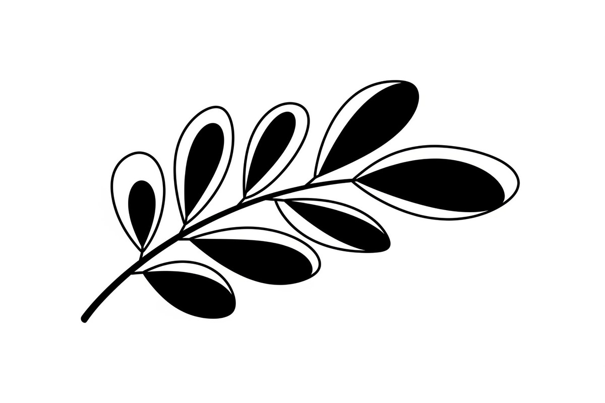 Botanical Leaf Silhouette Bundle, an Illustration by Creativeshirt (Photo 23 of 51)