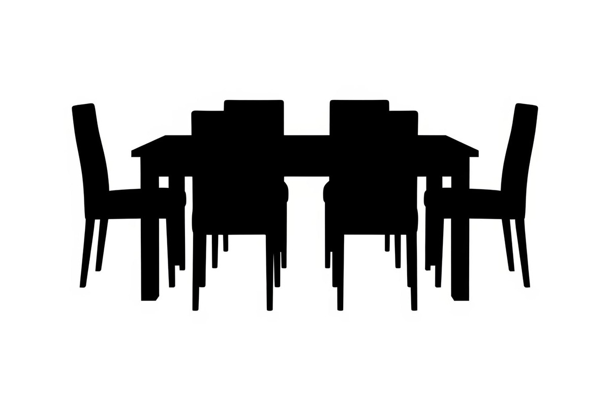 Modern Dining Table Silhouette, a Graphic by musafir_fashion (Photo 2 of 10)