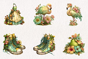 Watercolor Summer Vibe Clipart, an Illustration by CreationArt (Thumbnail 6 of 7)