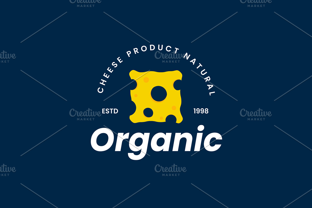 cheese logo vector icon illustration, a Branding & Logo Template by Dyn Studio