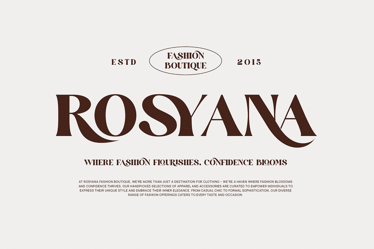 Rossiro Elegant Ligature Serif Font, a Serif Font by Perfectype (Photo 2 of 8)