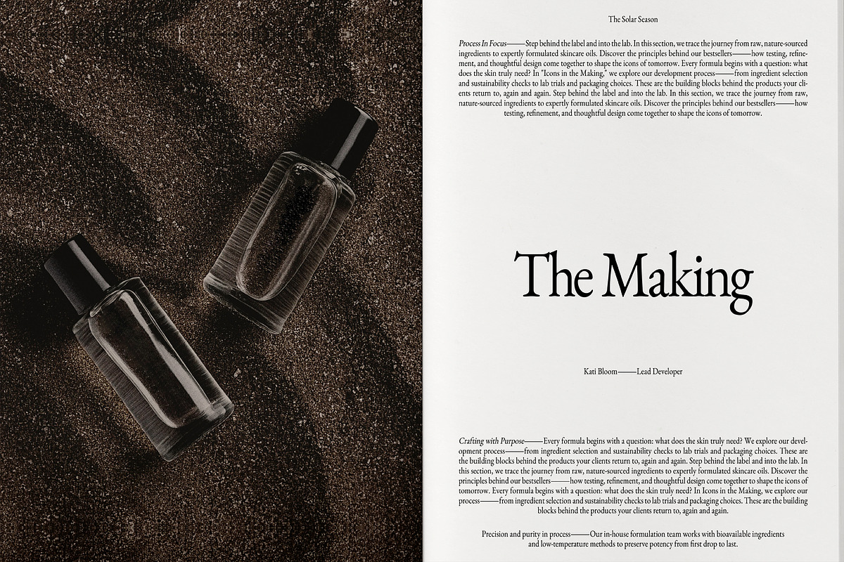 Product Brand Magazine Template⸻Clay, a Magazine Template by Studio Viita (Photo 9 of 11)